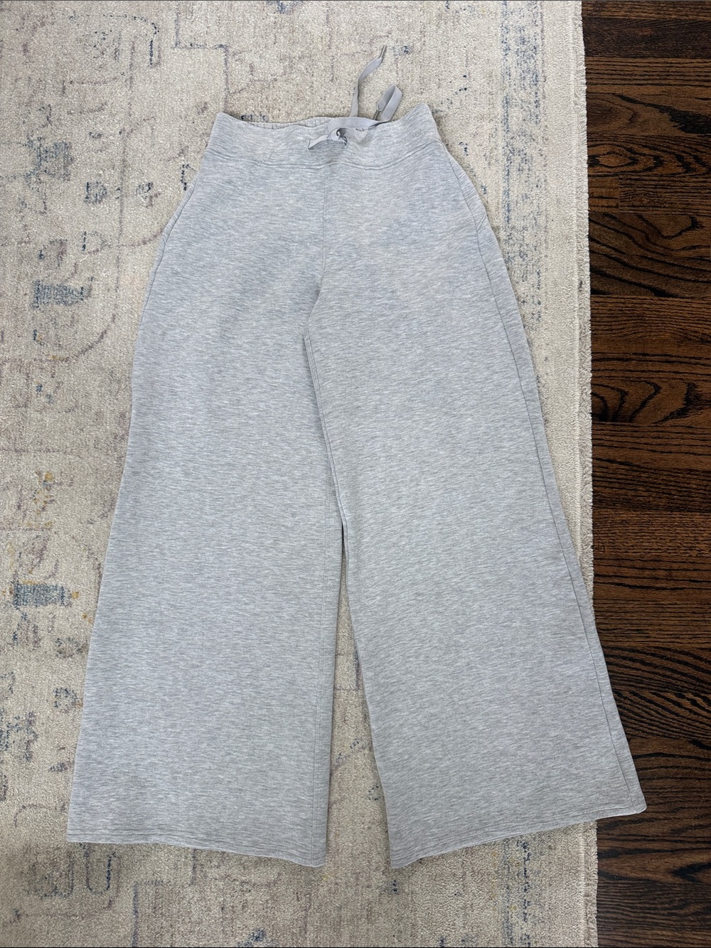 SPANX Air Essentials Light Gray Wide-Leg Lounge Pants